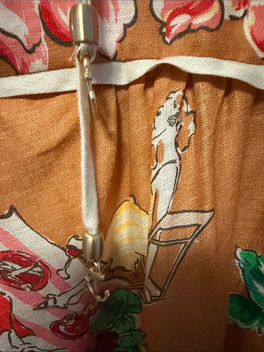 [White Lotus] NWOT
ZIMMERMANN Alight Picnic Linen Midi Dress Nautical Map AU3 L - Picture 10 of 14